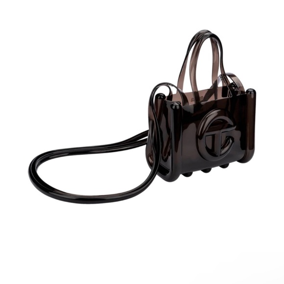 NWOT Melissa X Telfar Small Jelly Shopper Bag / Clear Black - Picture 5 of 13